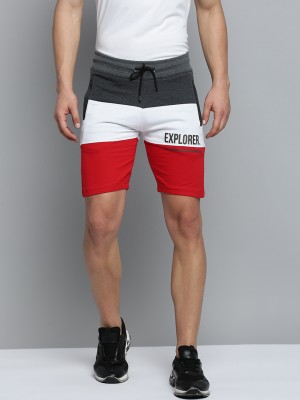 Showoff Color Block Men Grey Regular Shorts