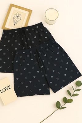 APPUFASHION Printed Women Multicolor Regular Shorts