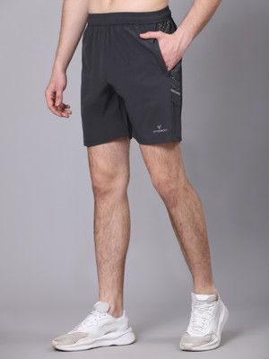 DPassion Solid Men Grey Regular Shorts