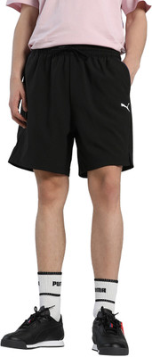 PUMA Solid Men Black Sports Shorts