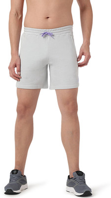 Asics Solid Men Grey Gym Shorts