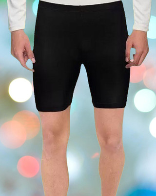 Sachintradersh Solid Men Black Compression Shorts