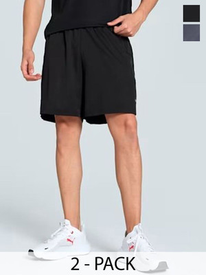 Moda Rapido Solid Men Black Regular Shorts