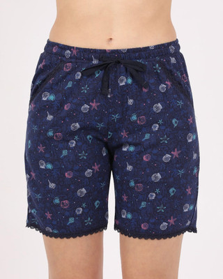 JOCKEY Printed Women Blue Boxer Shorts