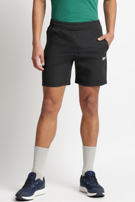 REEBOK Solid Men Black Sports Shorts