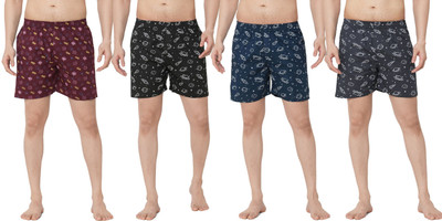 Anlon Printed Men Multicolor Boxer Shorts