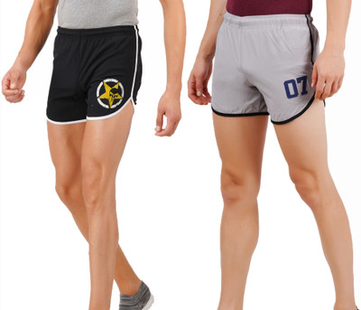 jocker Self Design Men Red Sports Shorts