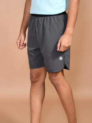SKYKNIT Solid Men Grey Sports Shorts
