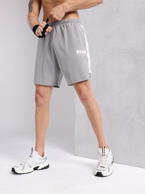 HRX by Hrithik Roshan Solid Men Grey Regular Shorts