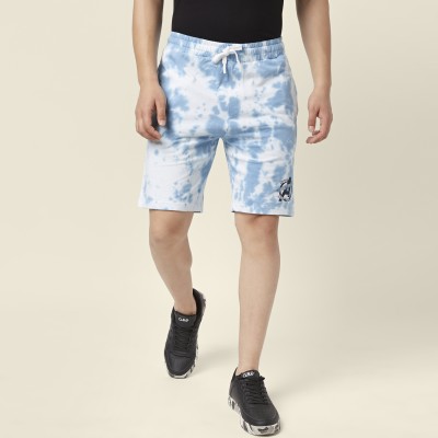 SF Jeans by Pantaloons Printed Men Blue Basic Shorts