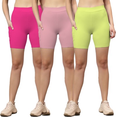 MYO Solid Women Multicolor Cycling Shorts