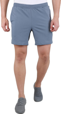 MONTE CARLO Solid Men Grey Regular Shorts