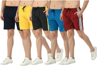 Indestar Color Block Men Multicolor Bermuda Shorts