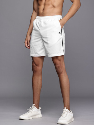 HRX by Hrithik Roshan Solid Men White Sports Shorts