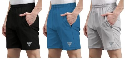 Criana Solid Men Multicolor Regular Shorts