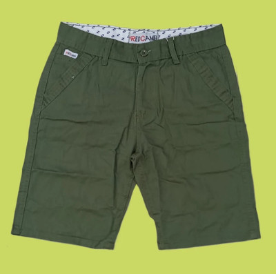 Hyooooo Solid Men Green Cargo Shorts