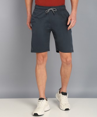 METRONAUT Men's Solid Regular Short Solid Men Dark Blue Regular Shorts