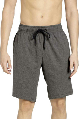 Gallop Clothing Solid Men Dark Grey Casual Shorts