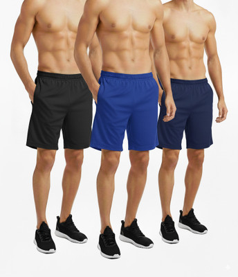 VS Tex Solid Men Multicolor Sports Shorts