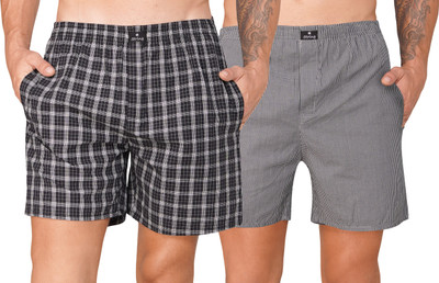 String Checkered Men Multicolor Boxer Shorts