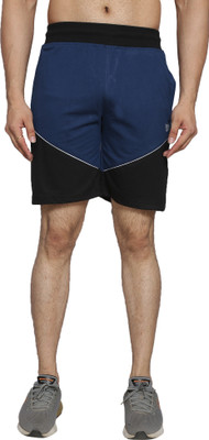 Tf Tex-fro Solid Men Blue Regular Shorts