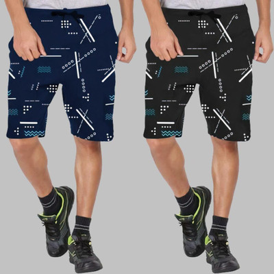Basis Printed Men Multicolor Regular Shorts