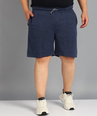 METRONAUT PLUS Solid Men Dark Blue Casual Shorts