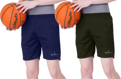 Xmer Solid Men Multicolor Regular Shorts
