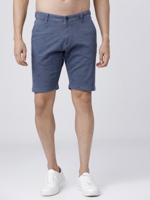 HIGHLANDER Printed Men Dark Blue Chino Shorts