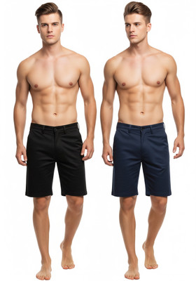 UC Textiles Solid Men Multicolor Regular Shorts