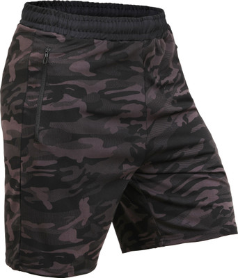 Kyk Self Design Men Grey Compression Shorts
