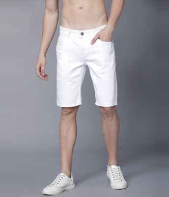 HIGHLANDER Solid Men White Cargo Shorts