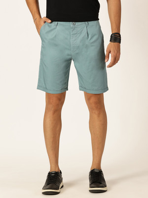 Thomas Scott Solid Men Light Blue Casual Shorts
