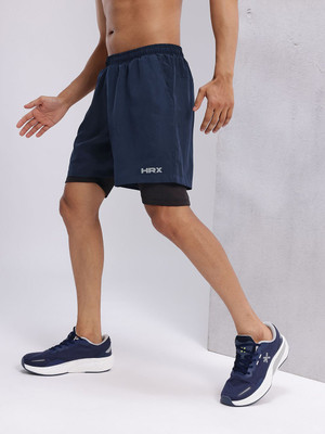 HRX by Hrithik Roshan Solid Men Green Sports Shorts