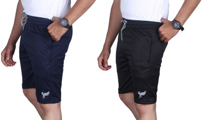 Anjaneya Solid Men Dark Grey Regular Shorts