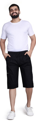 Shree Yamuna Prints Solid Men Three Fourths
