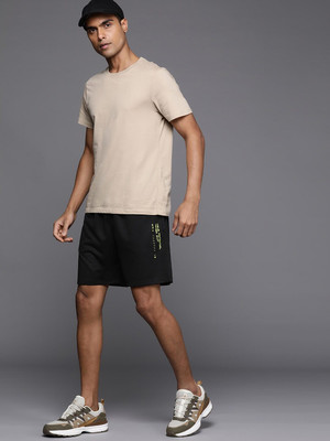 HRX by Hrithik Roshan Solid Men Black Regular Shorts