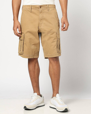 GAP Solid Men Beige Cargo Shorts