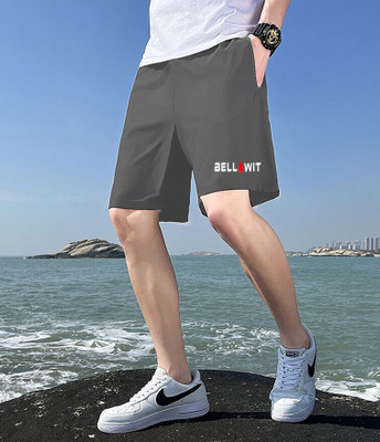 Bellwit Solid Men Grey Regular Shorts