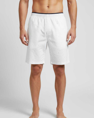 FASHIONROOM Printed Men White Beach Shorts