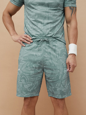Kappa Solid Men Grey Denim Shorts