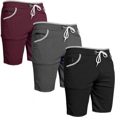 VIRADIYAENTERPRISE Solid Men Multicolor Regular Shorts