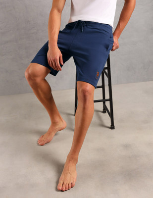 U.S. POLO ASSN. Printed Men Blue Basic Shorts