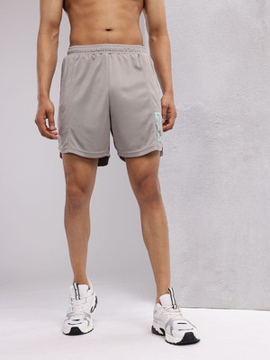 HRX by Hrithik Roshan Printed Men Grey Sports Shorts