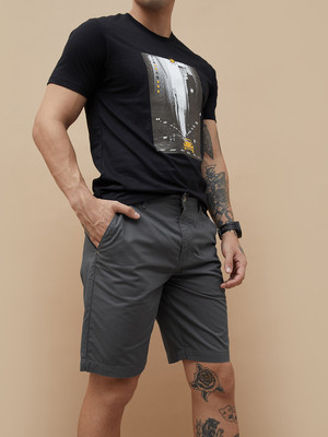 Fame Forever by Lifestyle Solid Men Grey Basic Shorts