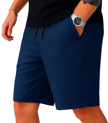 DBAXX Solid Men Blue Regular Shorts
