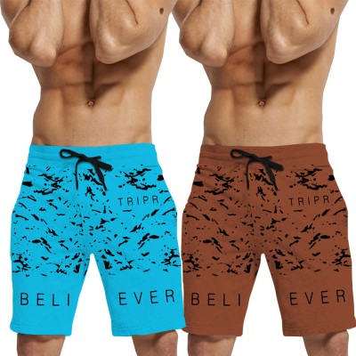 TRIPR Printed Men Multicolor Regular Shorts