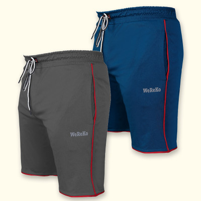 WeReKo Solid Men Reversible Multicolor Sports Shorts