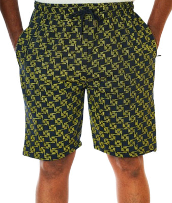 LAKSIMA Printed Men Grey Basic Shorts