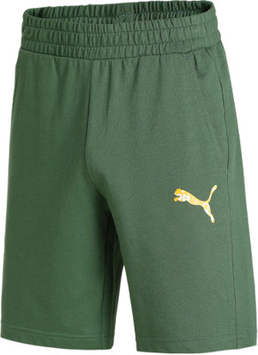 PUMA Printed Men Green Casual Shorts